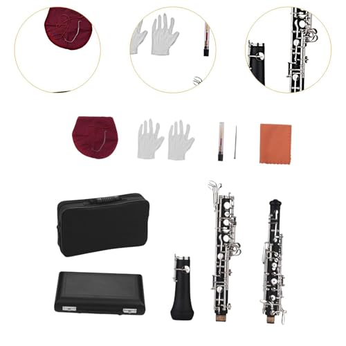 Garende C Key Oboe with 22 Keys, Portable Woodwind Instrument and Carrying Bag for Musicians