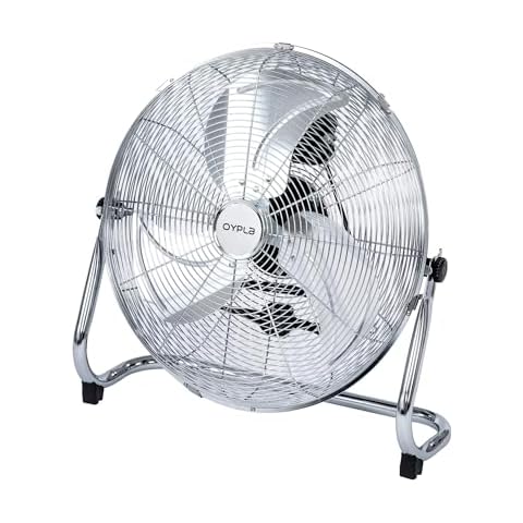 Oypla 18" Chrome 3-Speed Gym Fan Cover