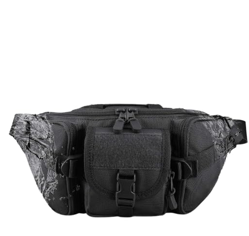 Waist Bag for Man Fanny Bag Pouch Pack for Men & Women | Waterproof Travel Money Belt Stylish Waist Hip Bag with RFID Security (Black)-image-31