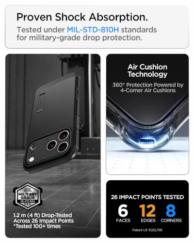 Image of Spigen Tough Armor MagFit for iPhone 17 Pro Case, Black