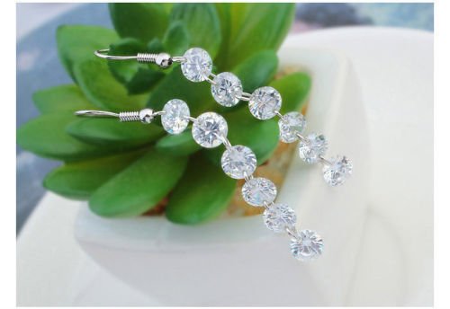 Crystalline Azuria Donna 18ct Placcato Oro Bianco