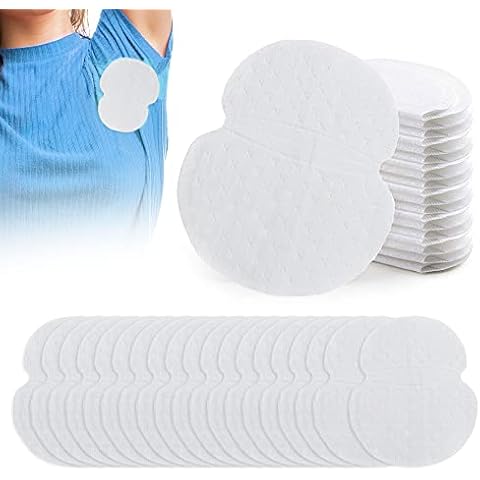 NITAIUN 40 Pcs Underarm Sweat Pads for Women and Men to Keep Underarm Dry and Clothes Clean Self Adhesive Armpit Shields Pads Sweat Absorbing Pads Armpit Underarm Shields Armpit Sweat Pad (40 Pcs) Cover