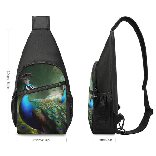 Bolso cruzado color blanco para senderismo y uso casual miniatura 2