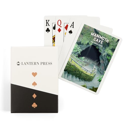 Lantern Press Mammoth Cave National Park Poker 52 cartas