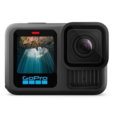 GoPro HERO13 Black - Câmera de ação à prova d'água 10m, 5.3K60, HLG HDR, 27MP, HyperSmooth 6.0, GPS, Wi-Fi 6, Detecção Automática das lentes HB-Series