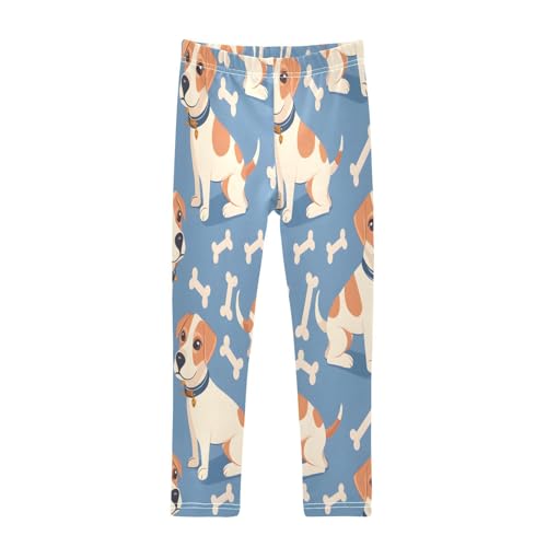 Toddler Girls Leggings Printed Yoga Pants Leggings Cute Dog and Bones for Kids