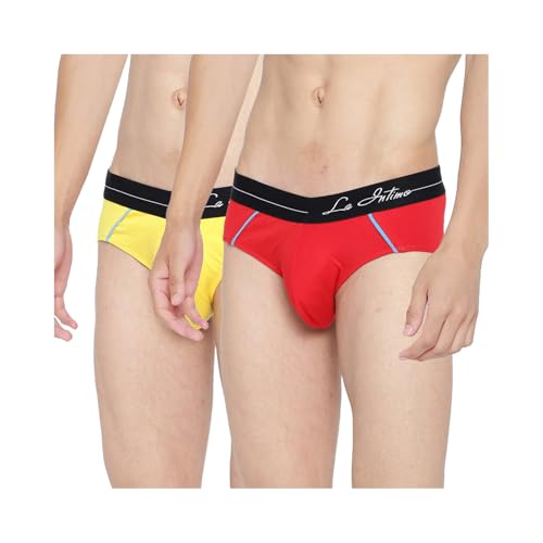 Image of La Intimo Cotton Power Solid Brief for Men Innerwear | Antimicrobial Underwear for Men