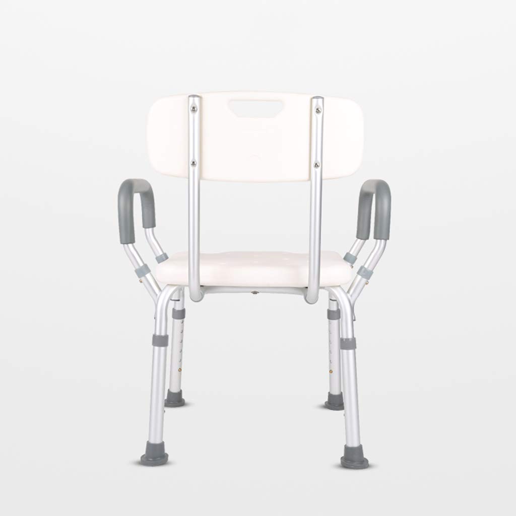 Con Respaldo En El BañO, Altura Ajustable, Silla De Ducha para Personas Mayores con Discapacidad