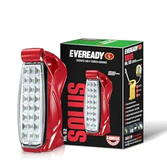 Eveready Hl52, Rechargeable 4.8w Lantern Cum Emergency Torch, Easy Plug & Play Charging, Overcharge & Deep Discharge Protection