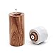 jalz jalz Natural Wood Pepper Grinder Salt Mill Graphic sense of design with Precision Mechanism White Marble Top