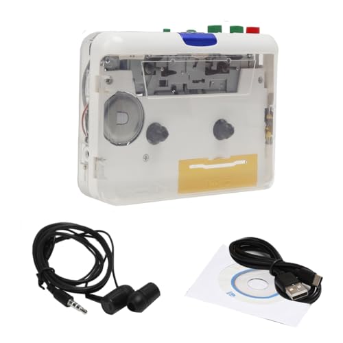 Moipuytrey �J�Z�b�g�v���[���[ �E�H�[�N�}�� MP3/CD �I�[�f�B�I ���o�[�X USB �J�Z�b�g�e�[�v�v���[���[ �J�Z�b�g MP3 �R���o�[�^�[ �}�C�N���� ��v�Ŏg���₷�� �z���C�g