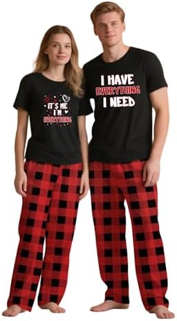 Couples Valentine's Day Pajamas, Matching PJS for Couples, His an...