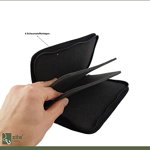 Zite Trout Fishing Bag, Blinker Wobbler & Bait Case, Ultra Light, Polyester, Green, 24 x 14 cm, Additional Pocket - Image 3
