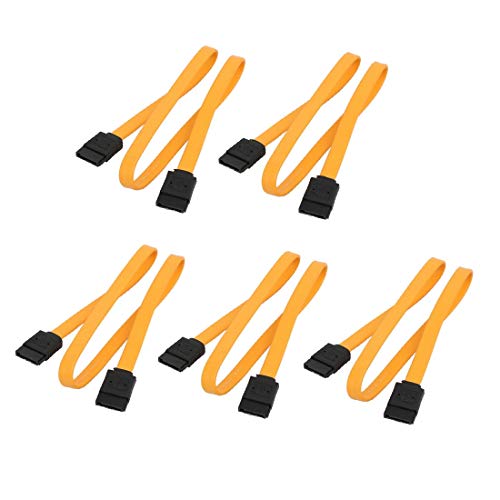 Cable de extensión SATA hembra a hembra 50 cm amarillo