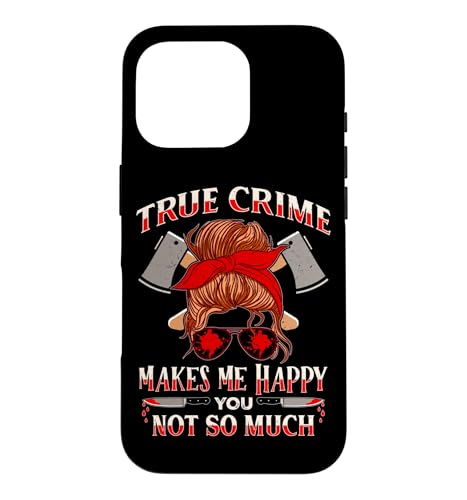 Funny True Crime Show Enthusiast Crime �h���} �X�}�z�P�[�X iPhone 16 Pro �p