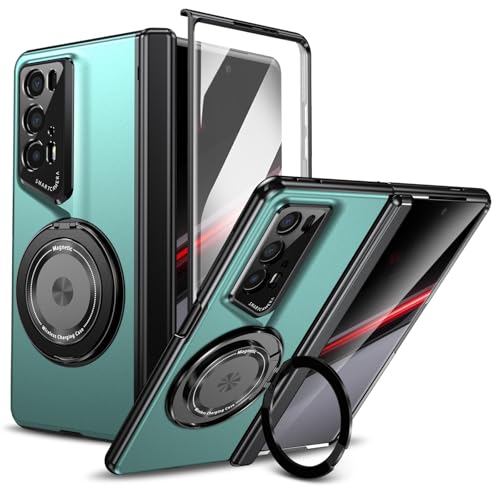 For Galaxy Z Fold 5 �p �P�[�X �����O�z���_�[ MagSafe�Ή� ��]���}�O�l�b�g�X�^���h �c�����Ή� �ϏՌ� ���^ �d�t�����t���[�� �q���W�J�o�[�t �M�����N�V�[ Z Fold 5 �J�o�[ �q���W�ی� �܏�ݎ��X�^���h ���C�����X�[