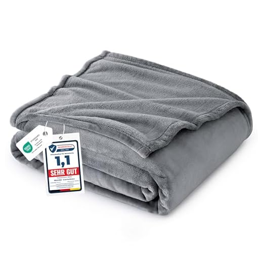 Bedsure Kuscheldecke Grau XL Decke Sofa, weiche& warme Fleecedecke als Sofadecke/Couchdecke, kuschel Wohndecken Kuscheldecken, 150x200 cm extra flaushig und plüsch Sofaüberwurf Decke