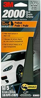 3M Auto Wet Or Dry Sandpaper 3 2/3 in x 9 in, 1000, 1500, 2000, 2500 Assorted Grit Pack, 5 Sheets