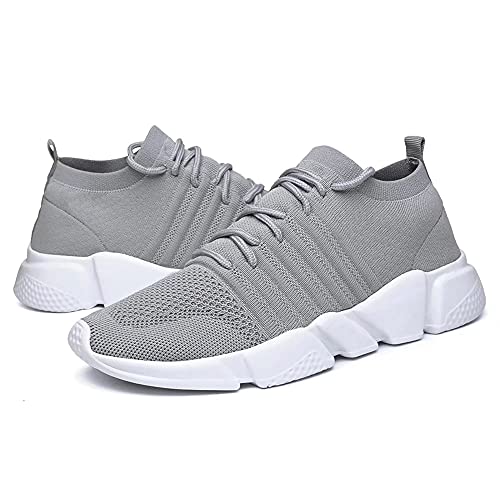 Image of GSLMOLN Mens Womens Fashion Sneakers Unisex Slip on Ultra-Sock Knit Soft Sole Breathable Lightweight Casual Walking Shoes