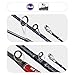 PURELURE GRUPLA Lightweight Carbon Casting Rod 8' Medium Power Fast Action, All-Day Fishing Comfort with Non-Slip EVA Grip, Surf Rods Saltwater