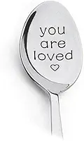You Are Loved Gifts Colher para mulheres, homens, café, chá, presente para avó, marido, presentes de aniversário de Natal para mãe, esposa, presentes românticos para namorado, namorada, colheres de