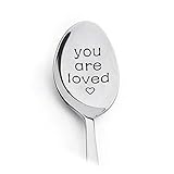 You Are Loved Gifts Colher para mulheres, homens, café, chá, presente para avó, marido, presentes de aniversário de Natal para mãe, esposa, presentes românticos para namorado, namorada, colheres de