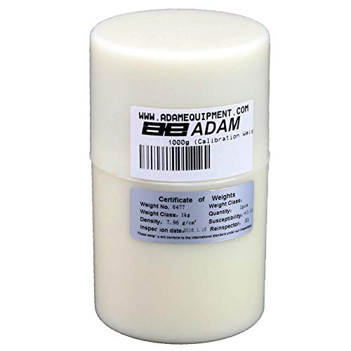 Adam Equipment 1 kg de peso de calibración de acero inoxidable OIML clase M1