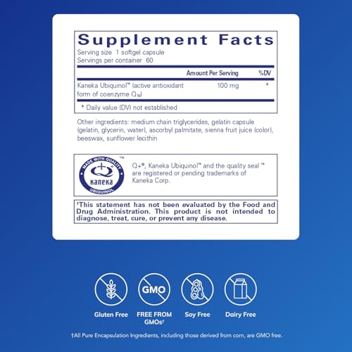 Pure Encapsulations Ubiquinol-QH Softgels
