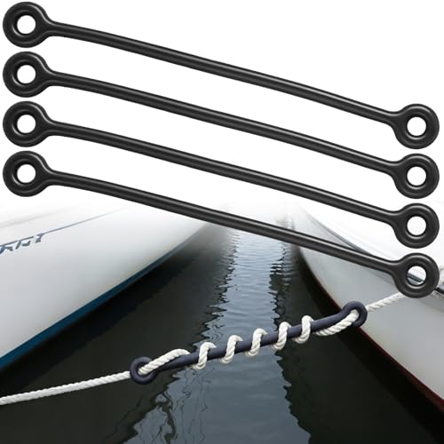 4-Pack 19.5" Marine Boat Snubber for 7/16"-5/8" Lines