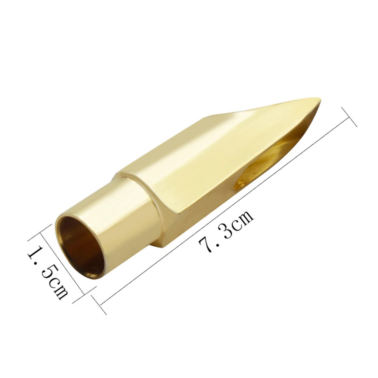 Toyvian 1pezzi Testa Per Sassofono Soprano Metallo Colore Accessori Per Sassofono Di Alta Qualità