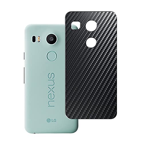 Puccy 2 Pack Back Screen Protector Film, compatible with LG google Nexus 5X Black Carbon TPU Guard Cover （ Not Tempered Glass/Not Front Screen Protectors ）