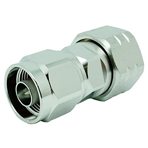 Come-buy 4.3/10 Mini DIN Connector Male Plug to N Male Plug Adapter 4.3-10 Mini DIN Male to N Male Aadptor (4.3/10 Male to N Male),4310-N-JJ