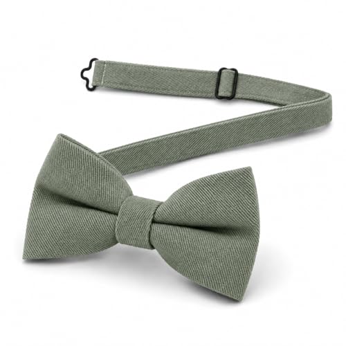 JOVYTH Noeud Papillon Homme Vert Réglable, Élégant Accessoire en Sergé pour Mariage, Fêtes, Gendre et Témoin, Style Mixte