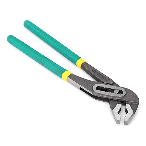 Miniatura 2 de Alicates De Bomba Resistentes, Alicates De Fontanería Ajustables De Acero 45 Con Diseño De Ranura Dentada Para Desmontar Y Fijar Conector De Tuerca De Tornillo 10 Pulgadas