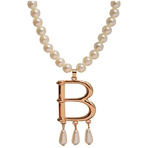 GRACEART Anne Boleyn Faux Pearl Necklace, One size, White Cover