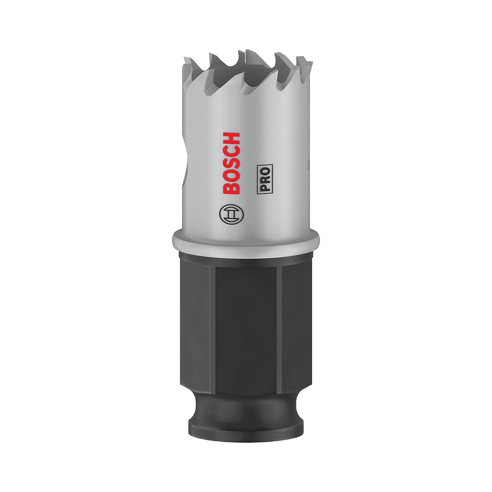 Bosch Bosch 1x PRO Sheet Metal Power Change Plus Hole Saw (for Stainless Steel Sheets, Steel Sheets, Ø 19 mm, Professional Accessory R