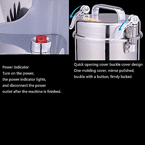 LWHDPW Automatische Kaffeemühle Produkte 300G Elektrische Getreidemühle 1500W Superfeine Edelstahl-Körnmühle zum Mahlen… – Bild 8