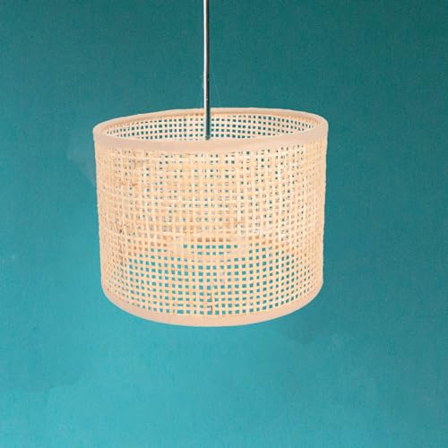 Baluue Small Rattan Lamp Shade 6.29X4.72In Hand Woven Natural Lampshade for Floor Lamps Pendant Lights Wall Sconces Decorative Lamp Cover by Baluue - Used condition - Image 4