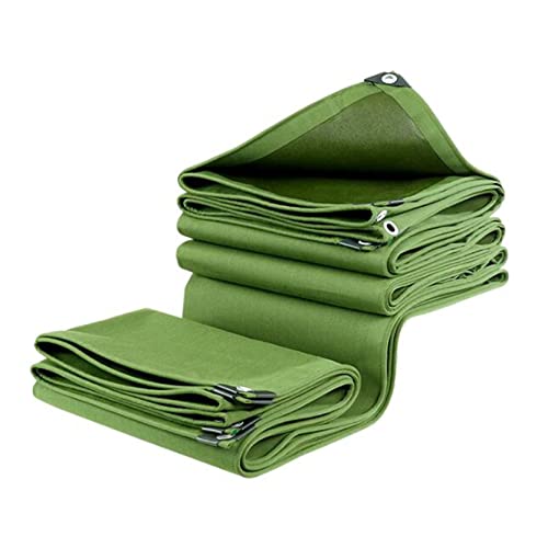 Verdicken Sie Tragbare Abdeckplane wasserdichte Sonnenschutz-LKW-Plane Outdoor-Garten-Isolierung Leinwand Reißfestes gewebtes Blatt (Size:6 * 6m) Cover