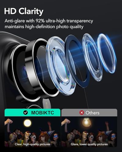 Image of [2Pack- Silver Camera Lens Protector For Motorola Moto Edge 50 Neo 5G Tempered Glass Metal Camera Rings /9H Hardness /Anti-Scratch /Case Friendly