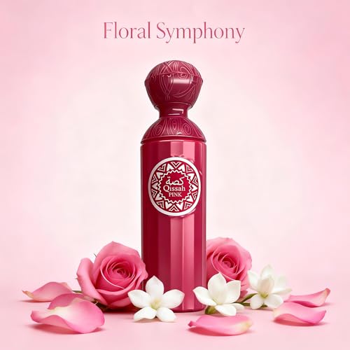 Image of AFLUXE Qissah Pink Women's Perfume 3.4 Fl. Oz Eau De Parfum, Refreshing Sweet Floral & Fruity Scents, Long Lasting Classic Feminine Fragrance