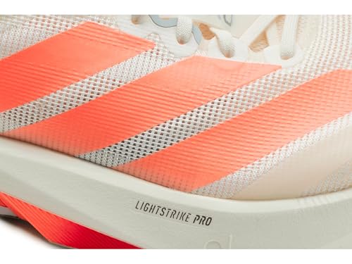 Image of adidas Mens Adizero Boston 13 Running Shoes, Off-white /Grey, 12