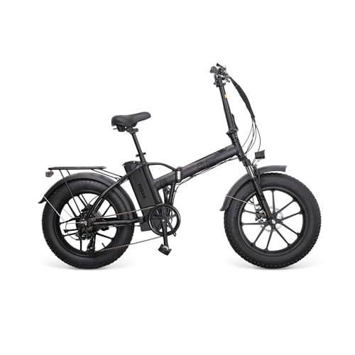 Youin Bicicleta eléctrica Urbana Todoterreno Ruedas Fat Plegable Texas Black V3