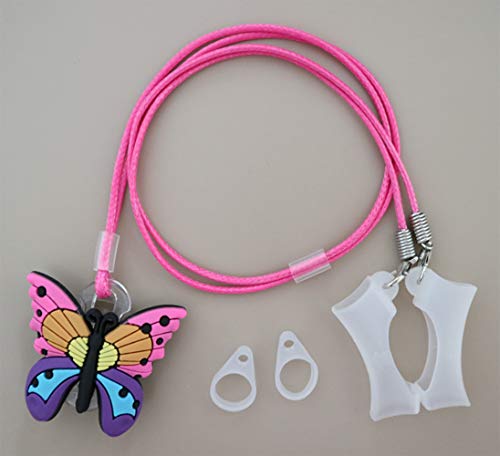BTE Hearing Aids Safty Clips Straps @ Protective Sleeve (Butterfly) (Large)