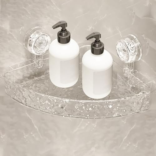 Étagère de douche d'angle sans forage résout le manque de rangement