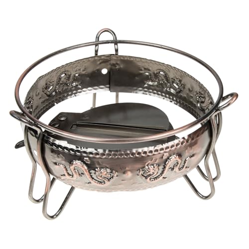 TEMPNAP 双龍古炉 小型鉄製酒コンロ風防アルコールストーブ台 キャンプ調理用軽量鍋台 ピクニックや登山に