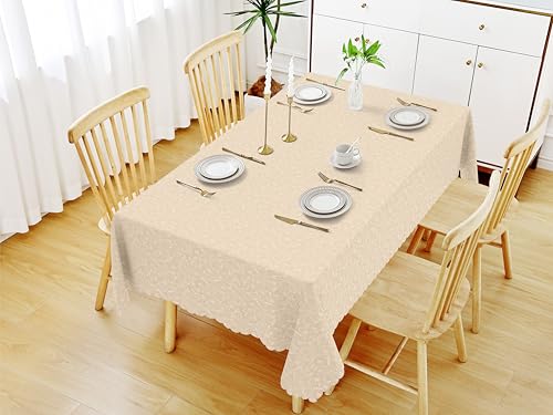 Image of Smiry Rectangle Waterproof Heavy Duty Vinyl Tablecloths, 60 x 84 Inch