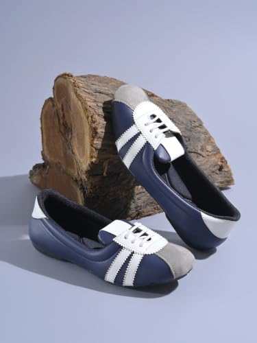 Image of Shoetopia Classic Lace-Up Ballet Flats for Women Fashion Sandals for Casual, Party & Daily Footwear