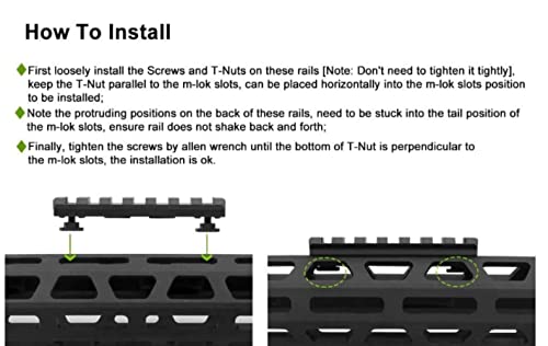 HOUSON Aluminium Picatinny-Schiene, Picatinny Schiene Adapter Montageschiene schiene Rail Mount Basis Airsoft(7-Slot)