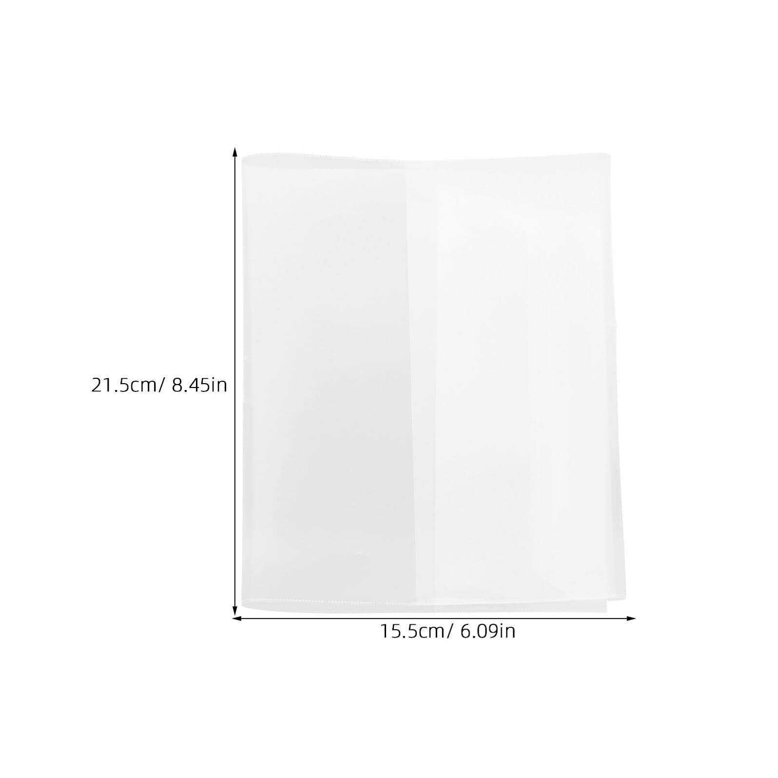 Copertina Trasparente Libri A5 60 Pezzi in Plastica | Protezione, Applicazione Facile, per Quaderno e Scrapbook, Uso Ufficio e Scuola